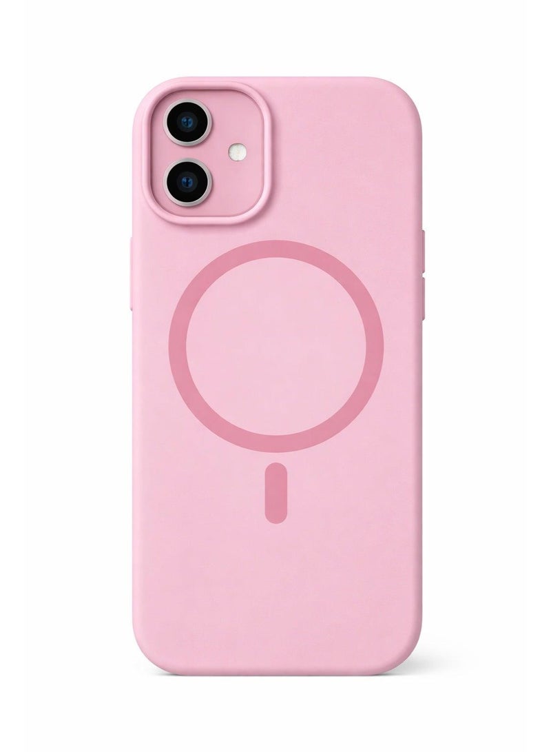 موبكوس جراب Mobcos الوردي الفاخر لهاتف iPhone 17، مصنوع من السيليكون عالي الجودة، مزود بخاصية الشحن اللاسلكي المغناطيسي | ملمس ناعم كالحرير | حماية فائقة ضد الصدمات بمعايير عسكرية | توافق مغناطيسي قوي | غطاء أنيق ونحيف - Image 1